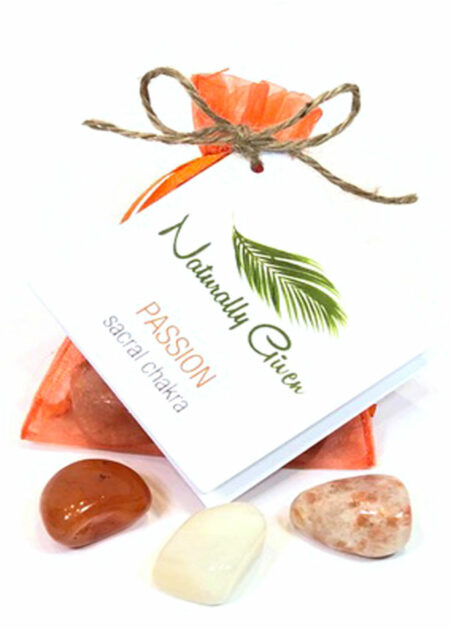 Passion, Sacral Chakra Crystal Pouch
