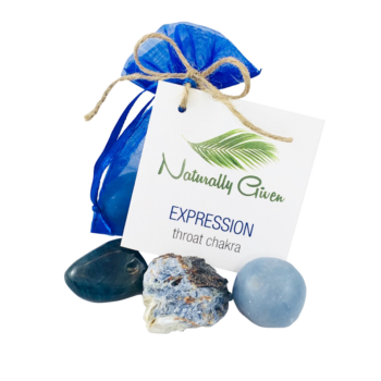 Expression, Throat Chakra Crystal Pouch