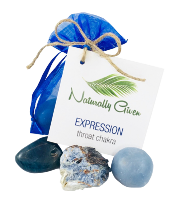 Expression, Throat Chakra Crystal Pouch