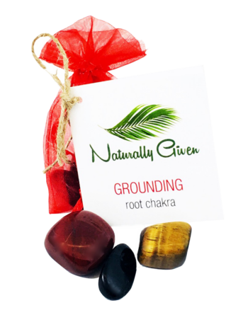 Grounding, Root Chakra Crystal Pouch