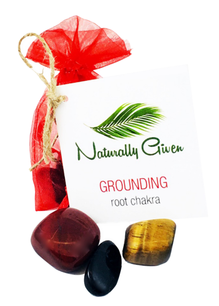 Grounding, Root Chakra Crystal Pouch