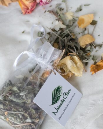 Blessing Herbs & Crystal Pouch