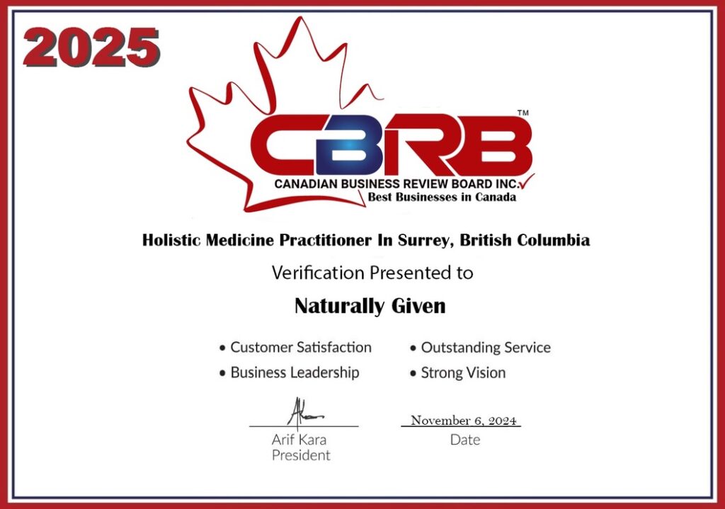 CBRB Canadian Business Review Board Inc 2025- Naturally Given